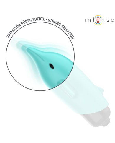 INTENSE - ECHO BALLE VIBRANTE BLEU DAUPHIN 8 X 4,7 CM