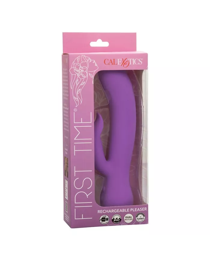 CALEXOTICS - FIRST TIME VIBRATEUR PLEASER RECHARGEABLE VIOLET CALEXOTICS - FIRST TIME VIBRATEUR PLEASER RECHARGEABLE VIOLET