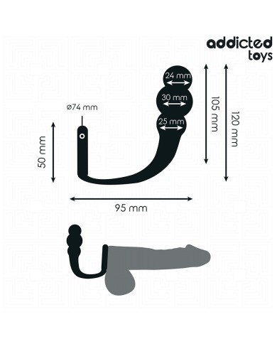 ADDICTED TOYS - PLUG ANAL AVEC ANNEAU MODÈLE 1