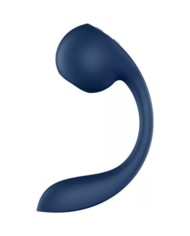 SATISFYER - PRO+ WAVE 4 STIMULATEUR POINT G ET IMPULSION D'AIR APPLICATION GRATUITE BLEU FONCÉ