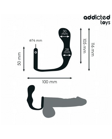 ADDICTED TOYS - PLUG ANAL AVEC ANNEAU MODÈLE 3