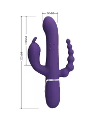 PRETTY LOVE - CAMMY TRIPLE VIBRATEUR MULTIFONCTION 4 EN 1 VIOLET PRETTY LOVE - CAMMY TRIPLE VIBRATEUR MULTIFONCTION 4 EN 1 VIOLET