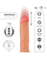 MR INTENSE - BROSNAN RÉALISTE MULTIFONCTIONNEL AVEC VIBRATION, TÉLÉCOMMANDE HAUT/BAS, 22 CM - OU - 4 CM