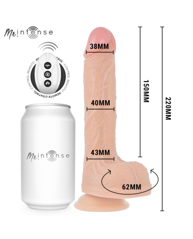 MR INTENSE - BROSNAN RÉALISTE MULTIFONCTIONNEL AVEC VIBRATION, TÉLÉCOMMANDE HAUT/BAS, 22 CM - OU - 4 CM