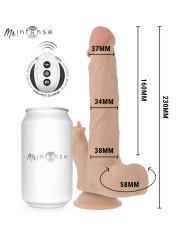MR INTENSE - REDFORD MULTIFONCTION RÉALISTE AVEC VIBRATION ET TÉLÉCOMMANDE HAUT/BAS 23 CM -O- 3,5 CM