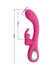PRETTY LOVE - VIBRATEUR NOVAK RABBIT 12 VIBRATIONS ROSE PRETTY LOVE - VIBRATEUR NOVAK RABBIT 12 VIBRATIONS ROSE