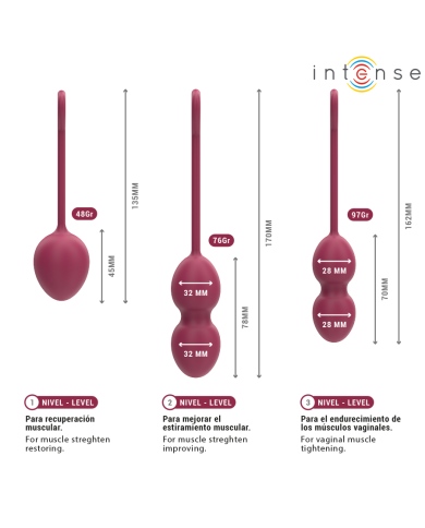 INTENSE - KIT CHARLI KEGEL BALL BOURGOGNE