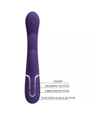 PRETTY LOVE - SHANIA TRIPLE RABBIT VIBRATEUR MULTIFONCTION VIOLET PRETTY LOVE - SHANIA TRIPLE RABBIT VIBRATEUR MULTIFONCTION VIOLET