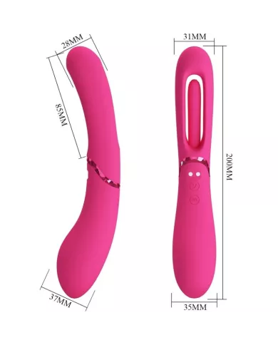 ROMANCE - VIBRATEUR POINT G LEXIE 7 VIBRATIONS ROSE