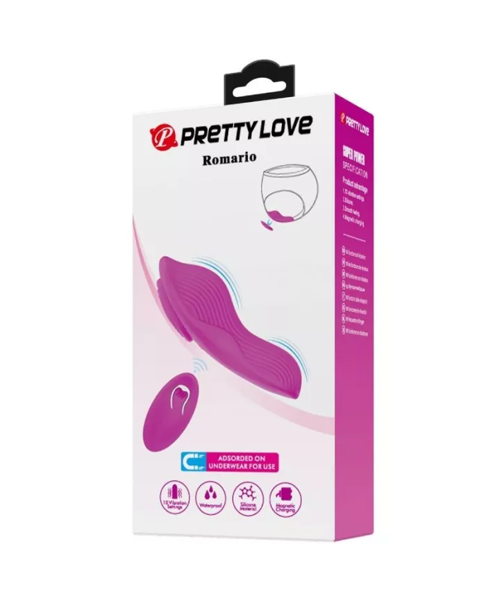 PRETTY LOVE - ROMARIO STIMULATEUR DE CLITORIS À LAY-ON TÉLÉCOMMANDE ROSE PRETTY LOVE - ROMARIO STIMULATEUR DE CLITORIS À LAY-ON TÉLÉCOMMANDE ROSE