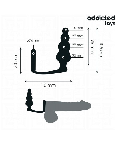 ADDICTED TOYS - PLUG ANAL AVEC ANNEAU MODÈLE 5
