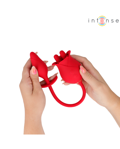 INTENSE - MELANIE DOUBLE STIMULATEUR DE CLITORIS AVEC LANGUE EN ZIGZAG