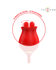 INTENSE - MELANIE DOUBLE STIMULATEUR DE CLITORIS AVEC LANGUE EN ZIGZAG