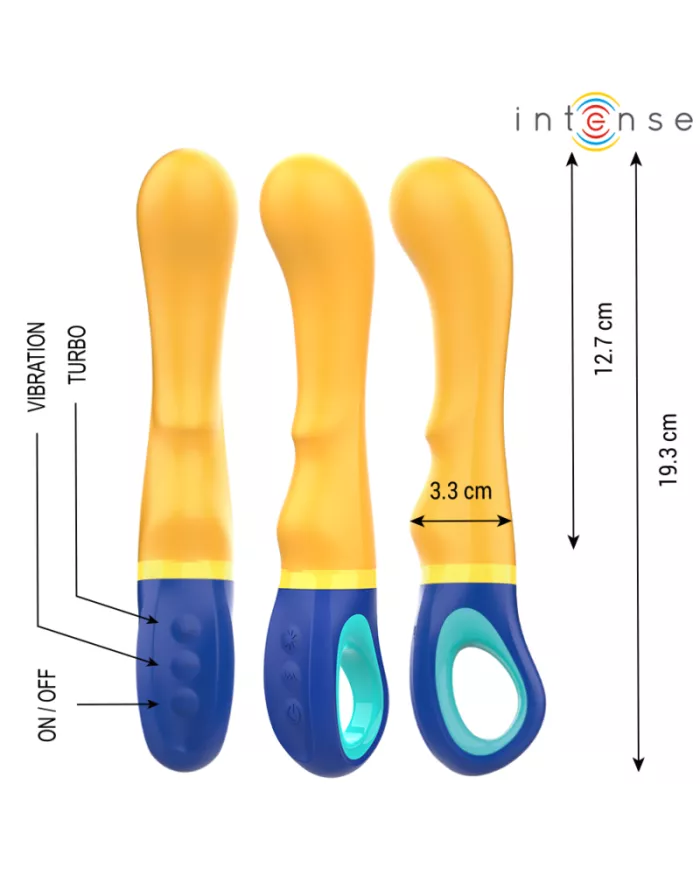 INTENSE - VIBRATEUR POINT G JAUNE SHAGGY INTENSE - VIBRATEUR POINT G JAUNE SHAGGY