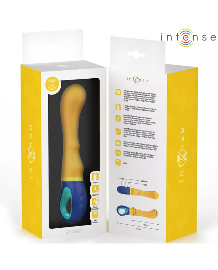 INTENSE - VIBRATEUR POINT G JAUNE SHAGGY INTENSE - VIBRATEUR POINT G JAUNE SHAGGY