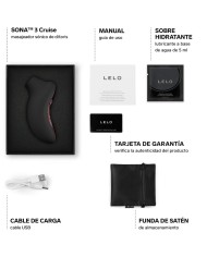 LELO - SONA 3 CRUISE MASSEUR CLITORAL SONIQUE NOIR