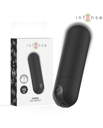 INTENSE - KAREN MINI VIBRANT RECHARGEABLE BALLE NOIRE