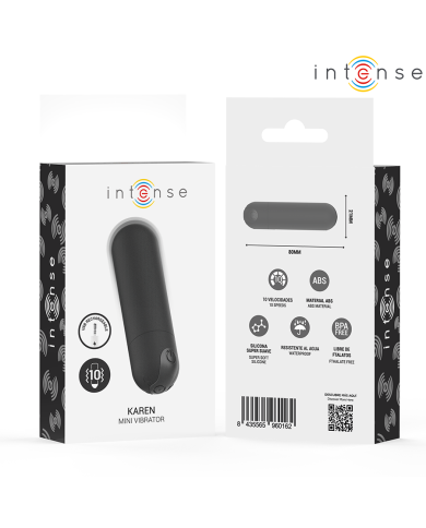INTENSE - KAREN MINI VIBRANT RECHARGEABLE BALLE NOIRE