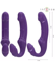 INTENSE - JILL DOUBLE VIBRATEUR 20 CM VIOLET TÉLÉCOMMANDE