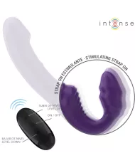 INTENSE - JILL DOUBLE VIBRATEUR 20 CM VIOLET TÉLÉCOMMANDE