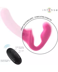 INTENSE - AMY DOUBLE VIBRATEUR 20 CM ROSE TÉLÉCOMMANDE