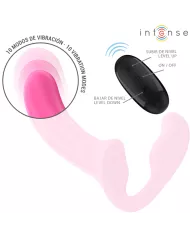 INTENSE - AMY DOUBLE VIBRATEUR 20 CM ROSE TÉLÉCOMMANDE