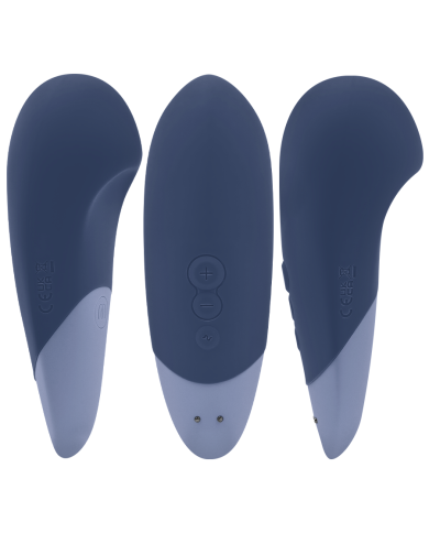 WOMANIZER - VIBE LAY-ON VIBRATEUR SILENCIEUX BLEU FONCÉ
