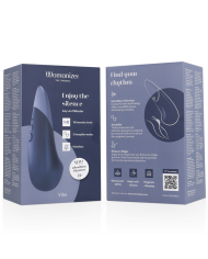 WOMANIZER - VIBE LAY-ON VIBRATEUR SILENCIEUX BLEU FONCÉ