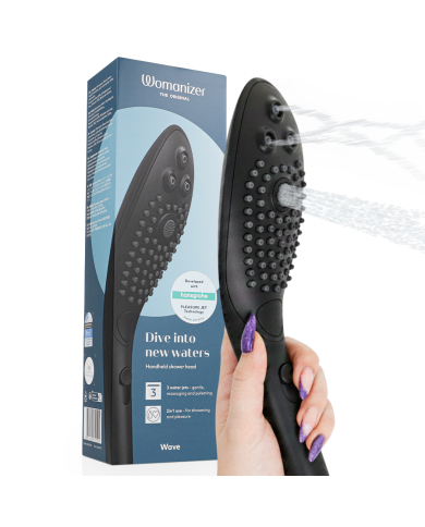 WOMANIZER - POMMEAU DE DOUCHE STIMULANT CLITORIAL WAVE NOIR