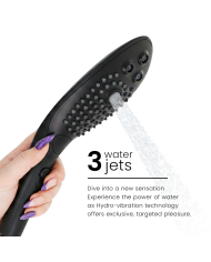 WOMANIZER - POMMEAU DE DOUCHE STIMULANT CLITORIAL WAVE NOIR