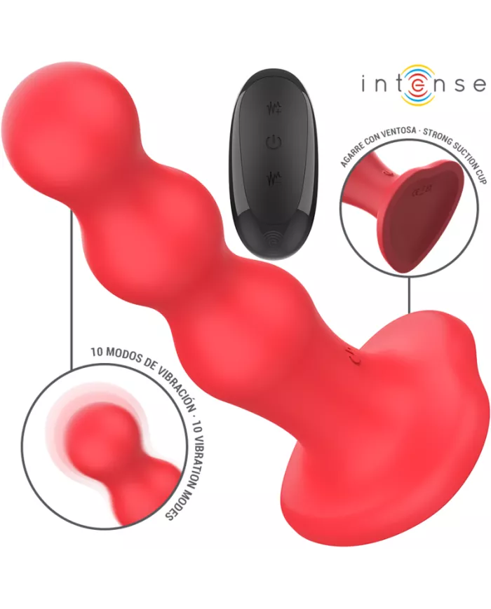 INTENSE - CODY VIBRATEUR AVEC VENTOUSE TÉLÉCOMMANDE ROUGE