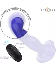 INTENSE - SHORTY VIBRATEUR AVEC VENTOUSE TÉLÉCOMMANDE BLEUE