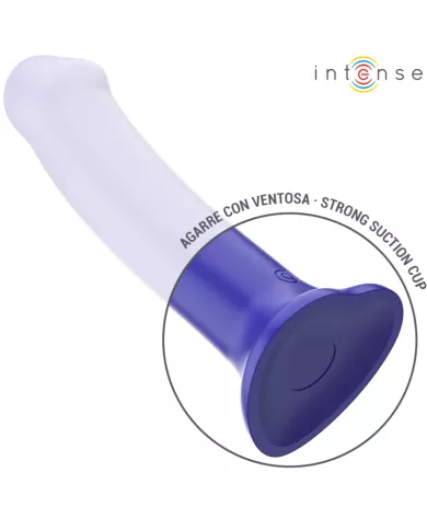 INTENSE - VICTORIA VIBRATEUR AVEC VENTOUSE 10 VIBRATIONS BLEU FONCÉ TÉLÉCOMMANDE