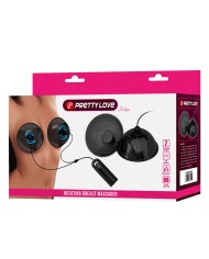 PRETTY LOVE - STIMULATEUR DE TÉTONS ROTATIF À SUCCION NOIR