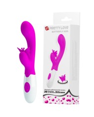 PRETTY LOVE - VIBRATEUR LAPIN VIOLET 30 FONCTIONS BAISER PAPILLON