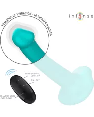 INTENSE - KATIE VIBRATEUR AVEC VENTOUSE 10 VIBRATIONS TÉLÉCOMMANDE BLEUE