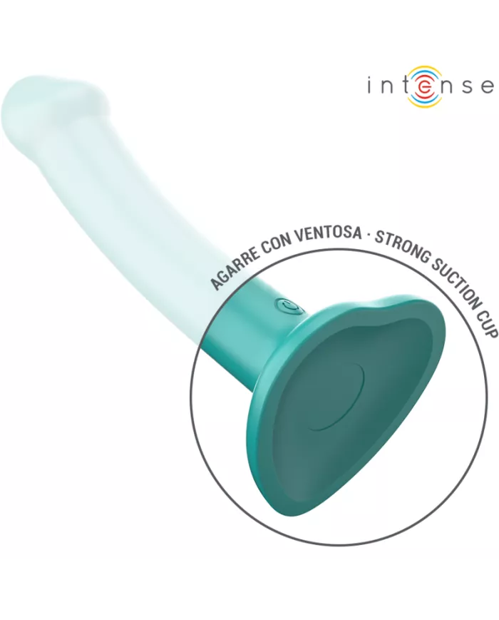 INTENSE - KATIE VIBRATEUR AVEC VENTOUSE 10 VIBRATIONS TÉLÉCOMMANDE BLEUE