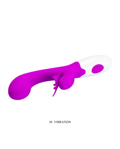 PRETTY LOVE - VIBRATEUR LAPIN VIOLET 30 FONCTIONS BAISER PAPILLON
