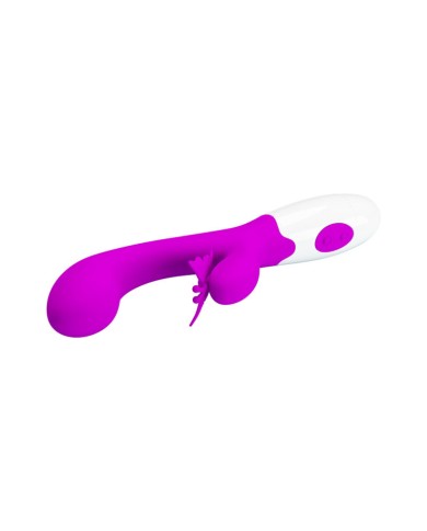 PRETTY LOVE - VIBRATEUR LAPIN VIOLET 30 FONCTIONS BAISER PAPILLON