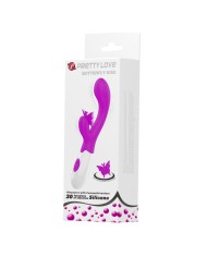 PRETTY LOVE - VIBRATEUR LAPIN VIOLET 30 FONCTIONS BAISER PAPILLON