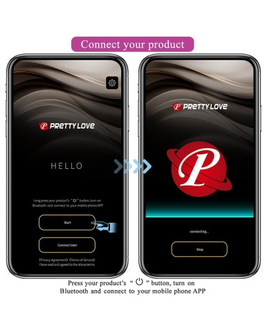 PRETTY LOVE - VIBRATEUR ŒUF À PROFONDEUR KLAY CONTRÔLÉ PAR APPLICATION VIOLET