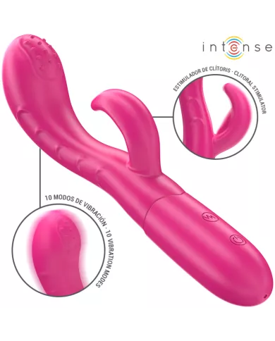INTENSE - AMARA VIBRATEUR AVEC LANGUE STIMULANTE 10 VIBRATIONS ROSE