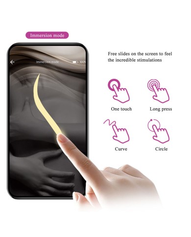 PRETTY LOVE - VIBRATEUR ŒUF À PROFONDEUR KLAY CONTRÔLÉ PAR APPLICATION VIOLET