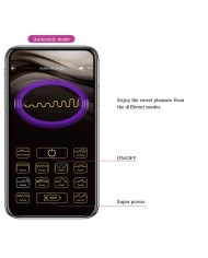 PRETTY LOVE - VIBRATEUR ŒUF À PROFONDEUR KLAY CONTRÔLÉ PAR APPLICATION VIOLET