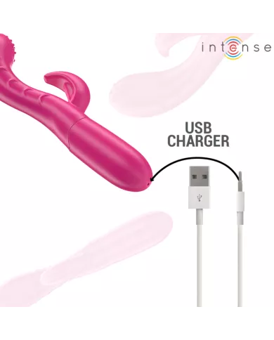 INTENSE - AMARA VIBRATEUR AVEC LANGUE STIMULANTE 10 VIBRATIONS ROSE
