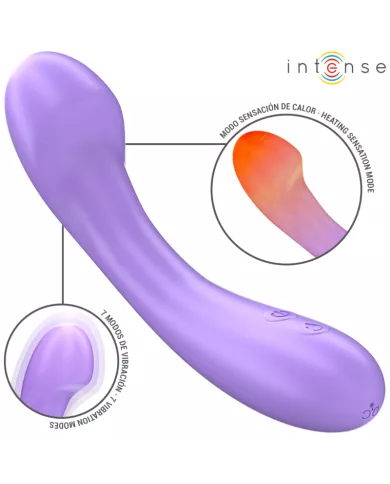 INTENSE - BECKY VIBRATEUR 19 CM CHAUFFANT 7 VIBRATIONS VIOLET
