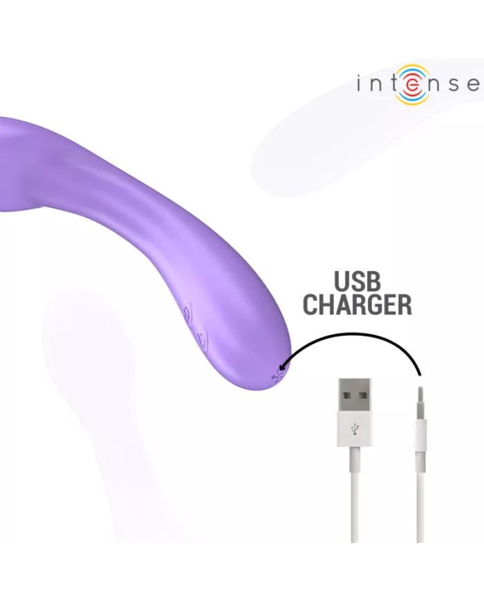 INTENSE - BECKY VIBRATEUR 19 CM CHAUFFANT 7 VIBRATIONS VIOLET INTENSE - BECKY VIBRATEUR 19 CM CHAUFFANT 7 VIBRATIONS VIOLET