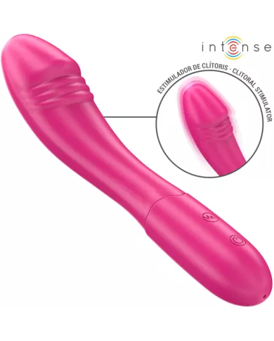 INTENSE - BELINDA VIBRATEUR 19 CM FLEXIBLE 10 VIBRATIONS ROSE