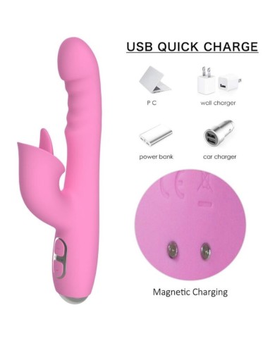 NALONE - T-MAY VIBRATEUR LAPIN MAGIC STICK ROSE