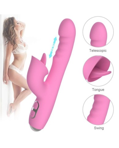 NALONE - T-MAY VIBRATEUR LAPIN MAGIC STICK ROSE